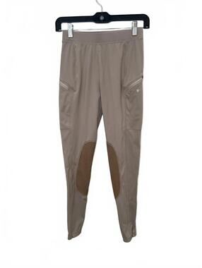 Willit Riding Riding Pants Teen/Child Beige Equestrian Stretch Zip Pockets - L‎